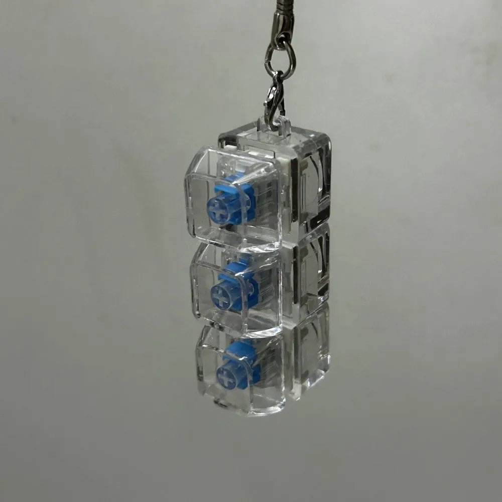 Finger Keyboard Keycap Fidget Keychain