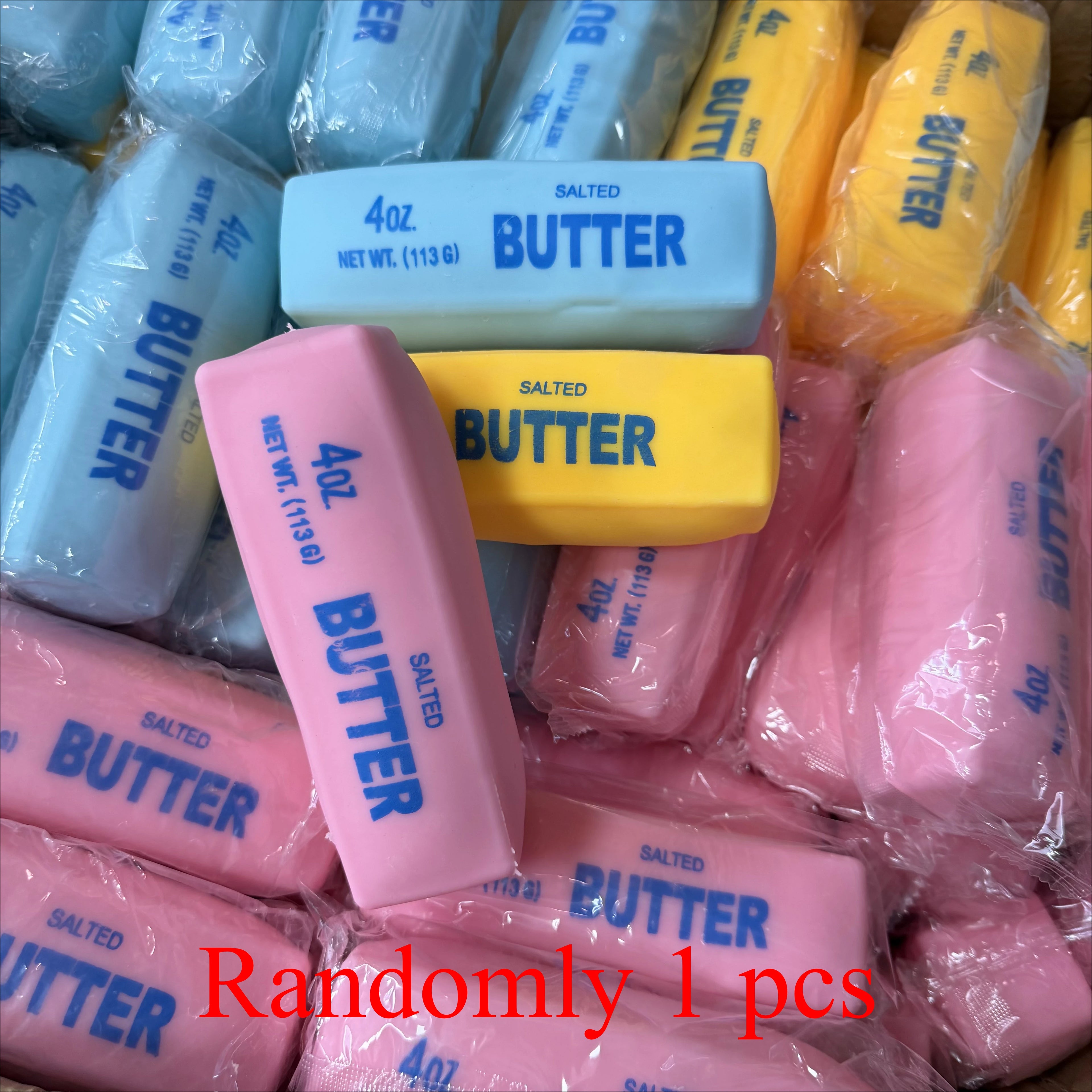 Realistic Butter Stick Squishy Toy Viral Crunchy Squeeze Toy Soft Stress Relief Fidget Sensory Toy Fun Desk Decoration Gift