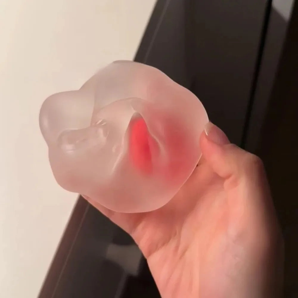 Squishy Strawberry Stress Ball  Soft Fidget Sensory Toy for ADHD Autism Slow Rebound Squeeze Toy for Adults Kids Christmas Gift
