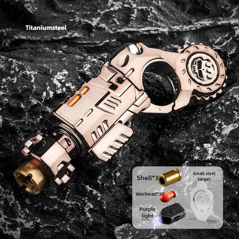 Alloy Shell-Ejecting Launcher Fidget Toy Gun Set