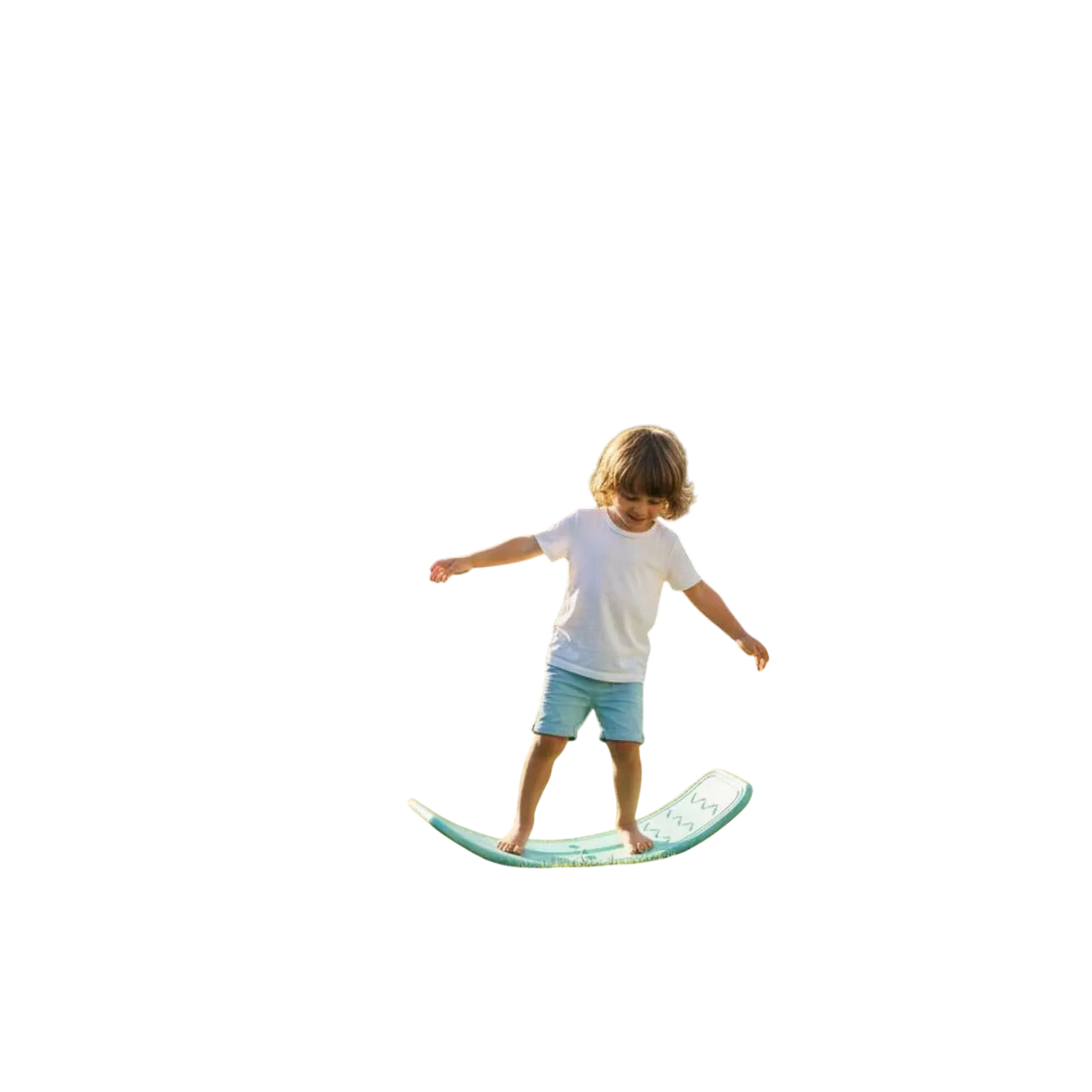 Kids Curved Balance Board Unrestricted-Ended Play Childrens Wobble Board Physical Activity Toy Non-Slip Surface for Home