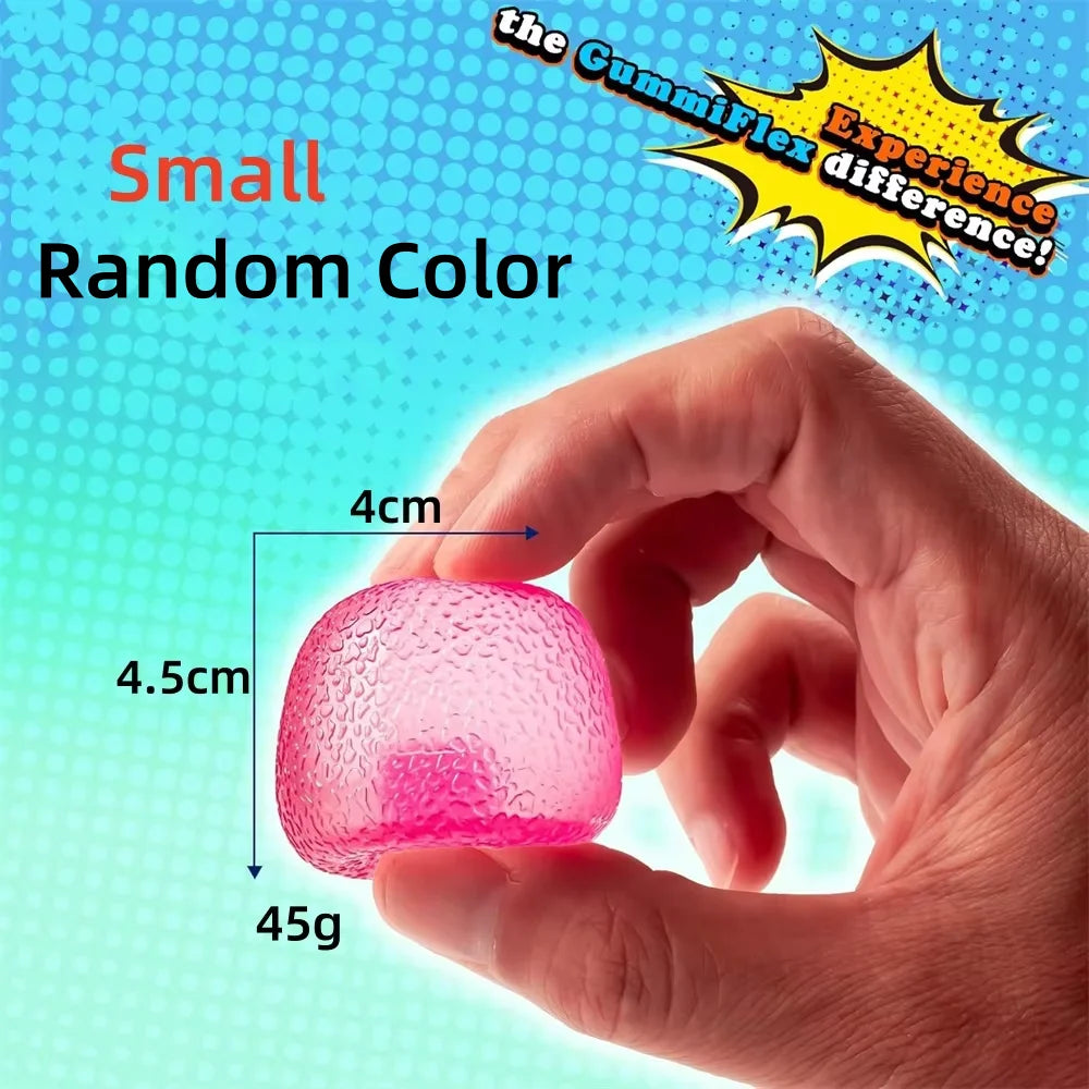 1PC Textured Squishy Squeeze Toy Malt Sugar Filled High Density Ice Squishy Stress Cube Sugar Balls Fidget Toys for Kids Adults