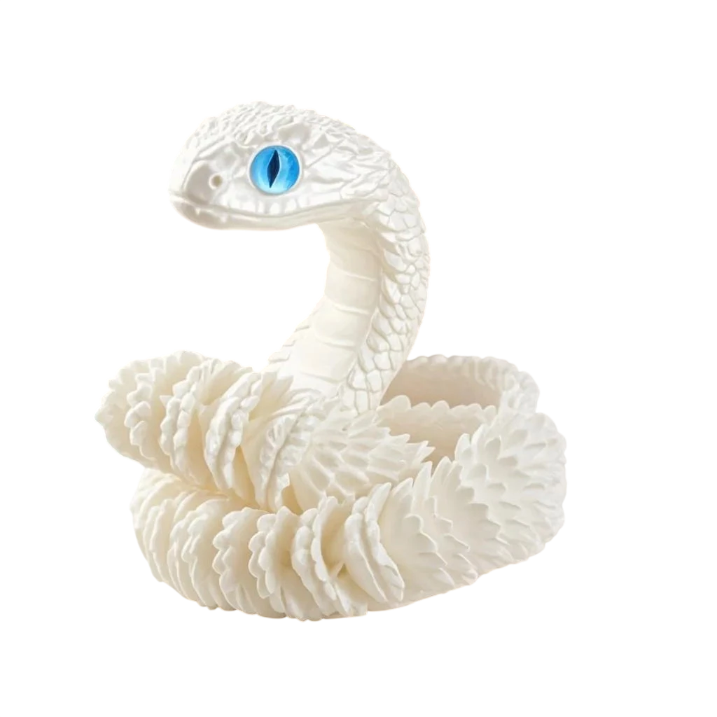 3D Creative Printed Toys Snake Model Sensory Toys Desktop Ornament 3D Printed Snake Desktop Articulated Snake Collectibles