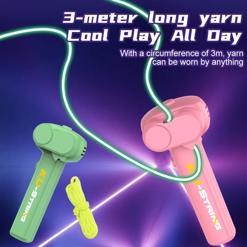 USB Rechargeable Glow String Launcher Toy