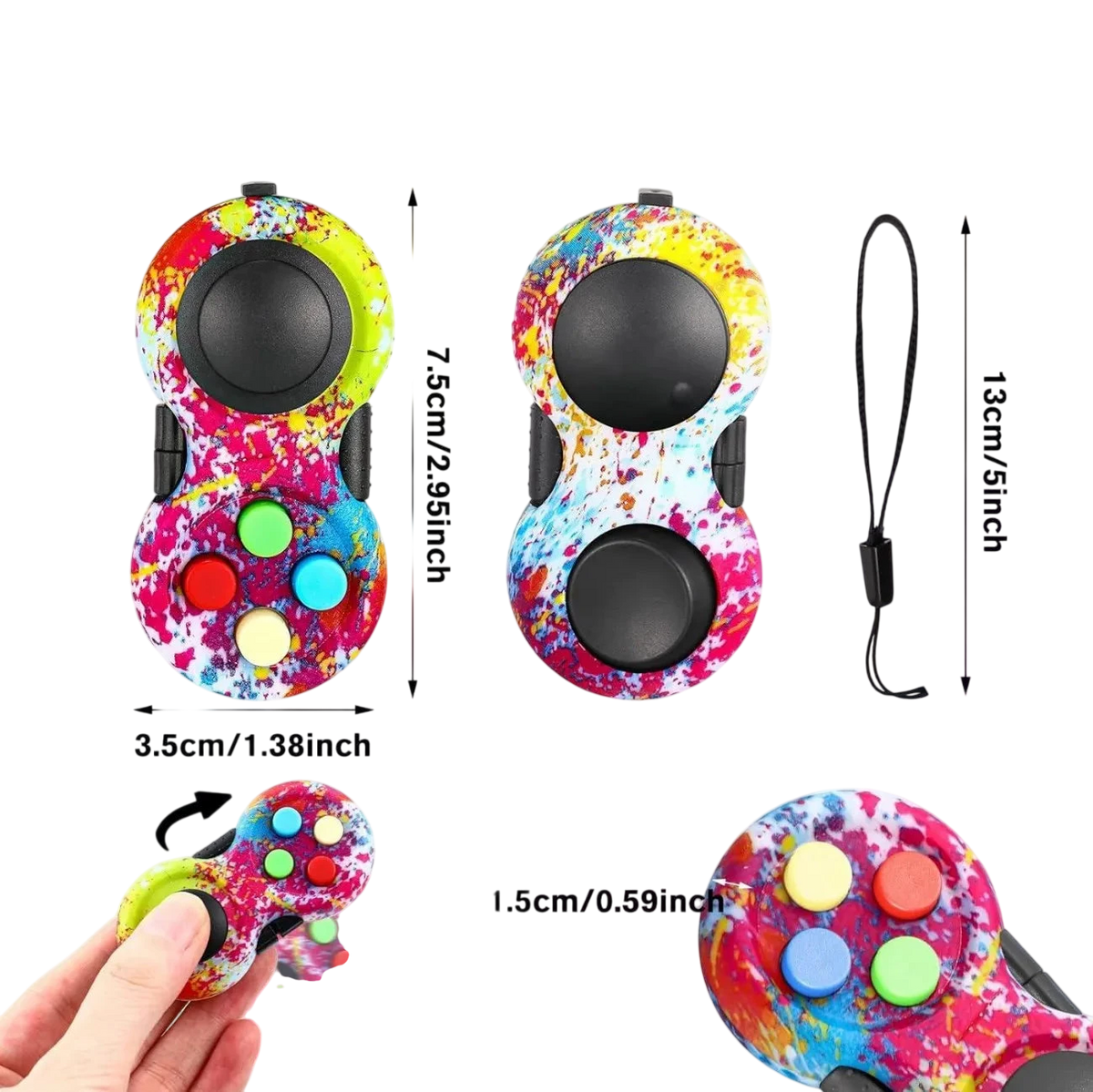 Retro Classic Fidget Pad Game Controller