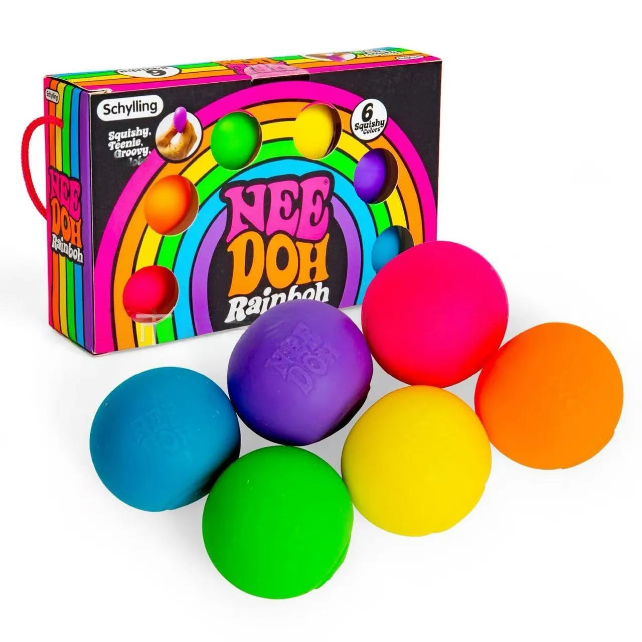 New Schylling Needoh Rainbow Teenie Stress Ball Fidget Toys Blind Box surprises Anti-stress Sensory Squeeze Party Toy gifts