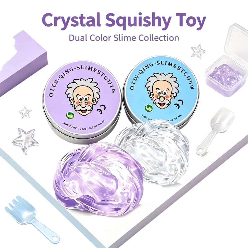 Reusable Putty Liquid Crystal Bouncy Slime Toy Set Kid Safe Mud Stress Relief Toys Color Clay Handmade DIY Handgum Playdough