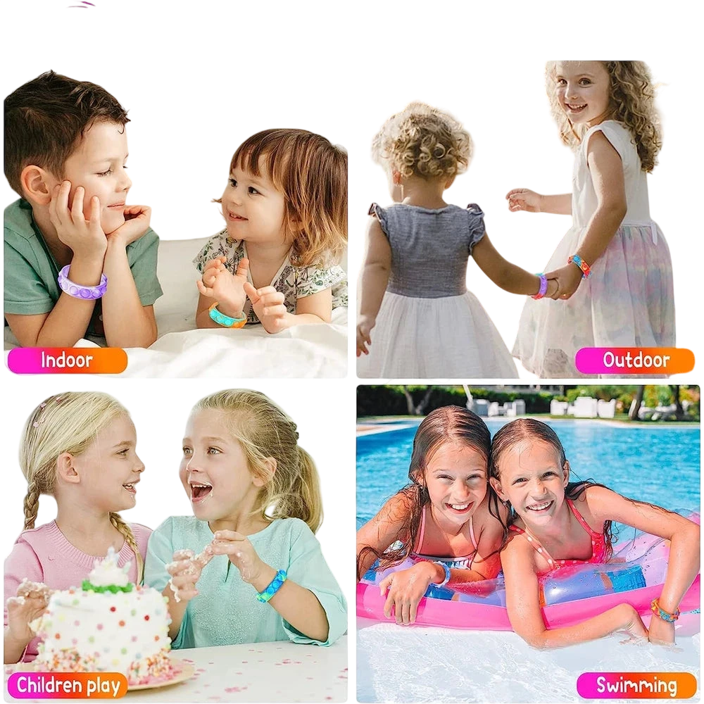 12-Pack Pop Bracelet Fidget Toys – Party Favor Set - photo 6