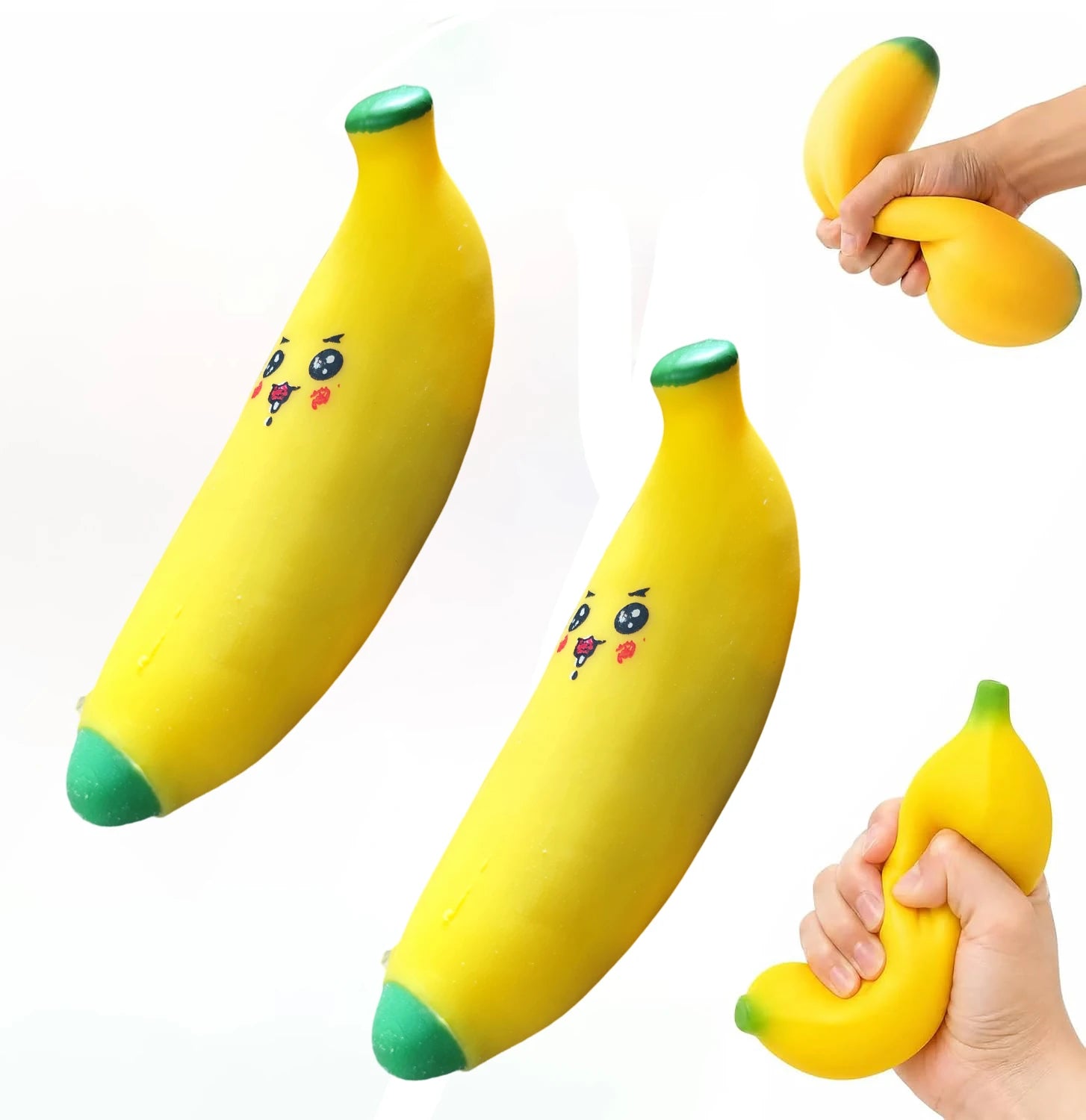 Building Block Crispy Handmade Ball Banana Soap Soft Squishy Toy Stress-relief DIY Homemade Crispy Handmade Squishy Ball Toy