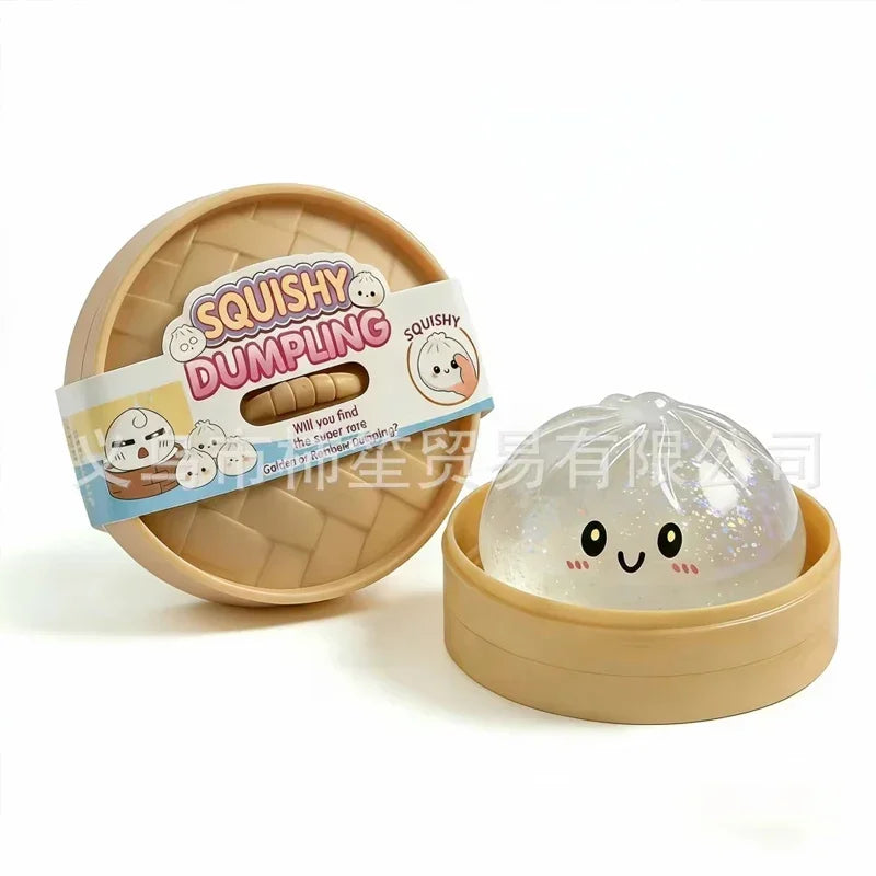 Cartoon Ghost Series Stress Relieving Toy Ghost Bun Soft, Slow, Elastic Squid Toy Clip Steamer Steamed Bun Squeezing Toy Gift