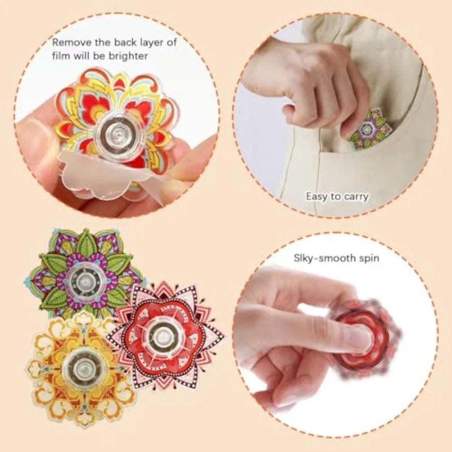 Quality Assurance 30 Pcs Mini Fidget Spinners for Party Favors, Fidget Toys Bulk for Classroom Prizes, Easter Basket Stuffers,