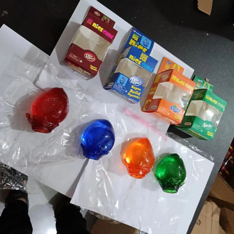 New Needoh Dreamy Water Drop Marbled Cube Malt Sugar Squish Toy Soft Squeeze Anxiety Relief Fidget Toy For Adults Surprise Gift