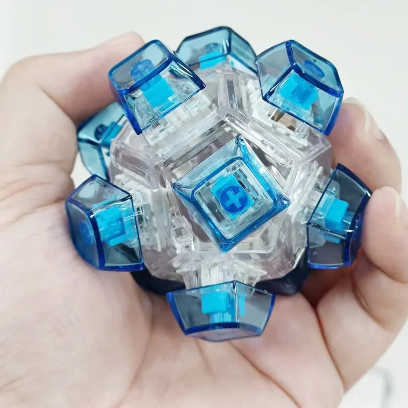 Spherical Keyboard Key Fidget Toy