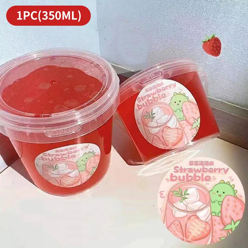 Milk Bucket Large Capacity Slime, Soft Jelly Fake Water Slime, Stress Relief Toy, Hand Kneading Toy for Kids and Adults - photo 8
