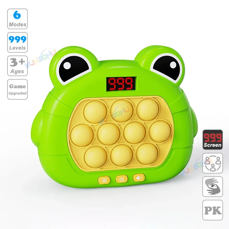 Upgraded Electronic Pop Light Quick Push Game Console Toys for Kids Adult Fidget Anti Stress Relief Toy Interactive Game Machine