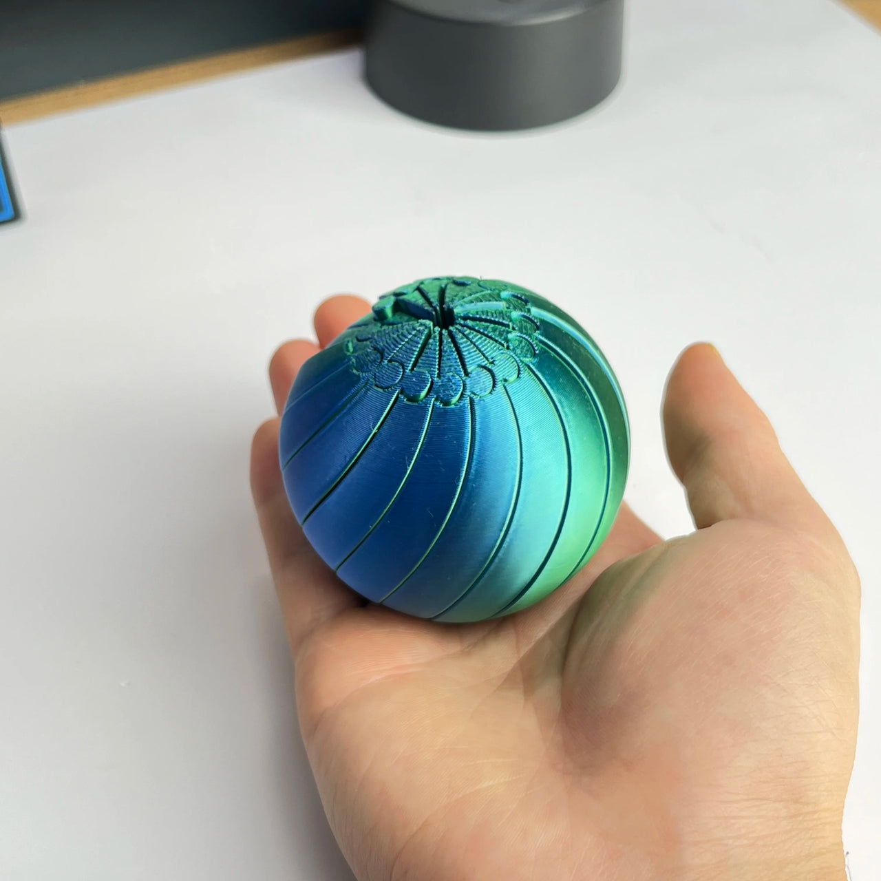 3D Printed Twist Fidget Ball, Stress Relief Handheld Toy - photo 4