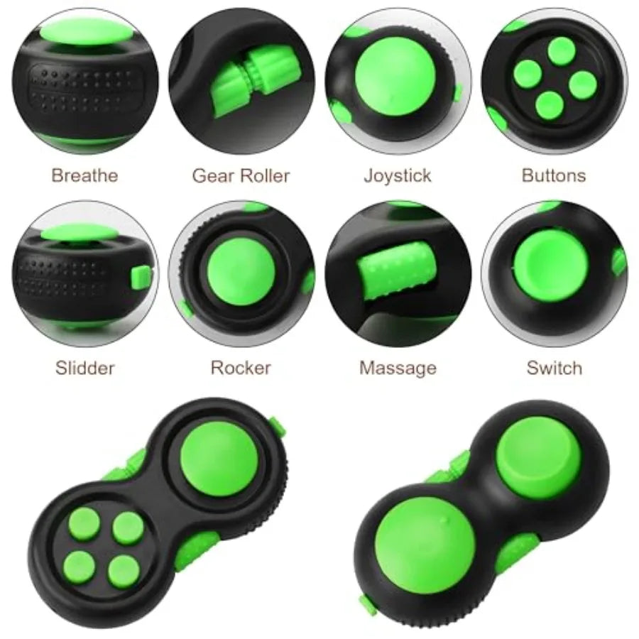 Quality Assurance 6 Pack Fidget Toys ADHD Anxiety Stress Relief Gifts Adults Green Fidget Sensory Toy Set Autism, Airplane Car