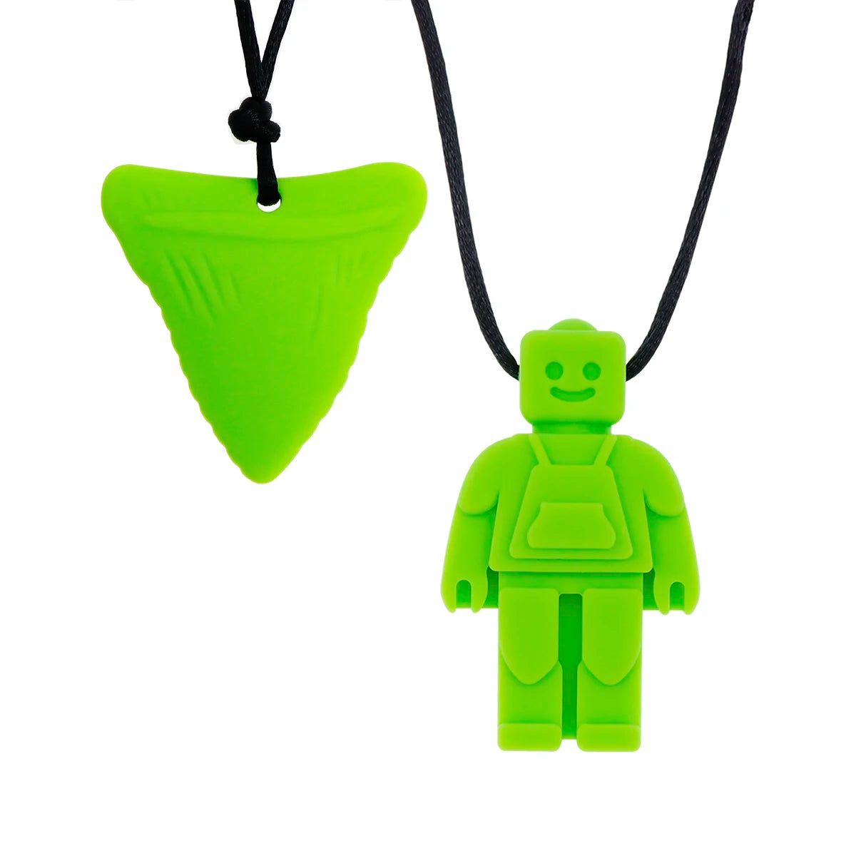 Clearance_Sensory Chew Necklaces(2 Pack) for Kids with Teething, ADHD, Autism, Biting Needs, Oral Motor Chewy Teether, Silicone