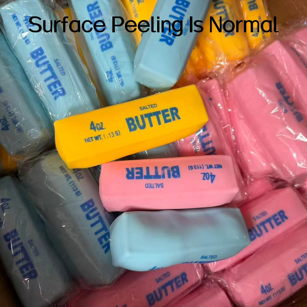 Realistic Butter Stick Squishy Toy Viral Crunchy Squeeze Toy Soft Stress Relief Fidget Sensory Toy Fun Desk Decoration Gift