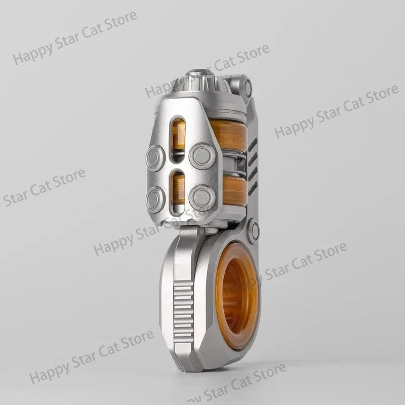 Gobigger Sinian Pei Stainless Steel Tuning Fork Fidget Slider Pushing Anti Stress Adhd Edc Fidget Spinner Toys