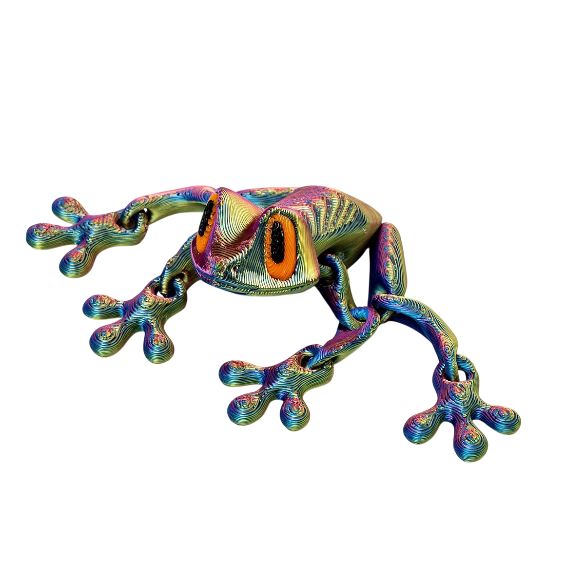 3D Printed Magnetic Articulated Frog Fidget Toy Cute Flexi Animal Model Fridge Magnet Stress Relief Sensory Gift Desktop Decor - photo 3