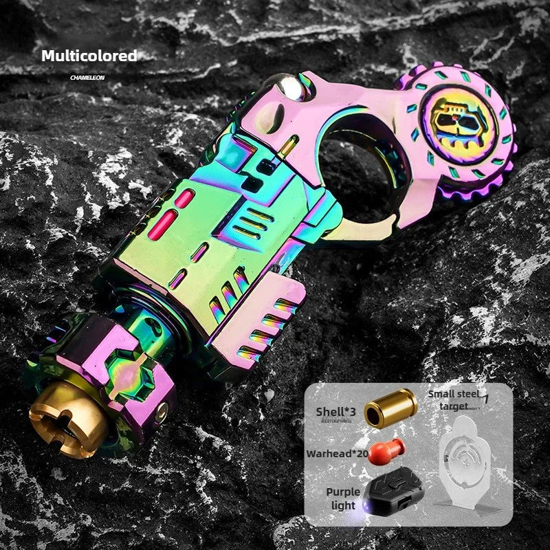 Alloy Shell-Ejecting Launcher Fidget Toy Gun Set