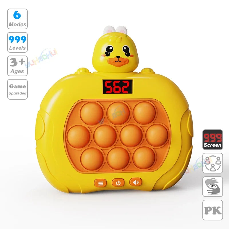 Upgraded Electronic Pop Light Quick Push Game Console Toys for Kids Adult Fidget Anti Stress Relief Toy Interactive Game Machine
