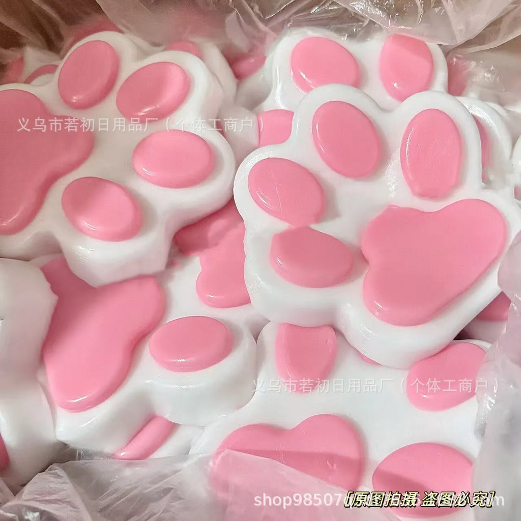 Large Silicone Cat Paw Squeeze Toy Stress Relief Decompression Funny High Appearance Mud Feeling Soft Bulk Wholesale
