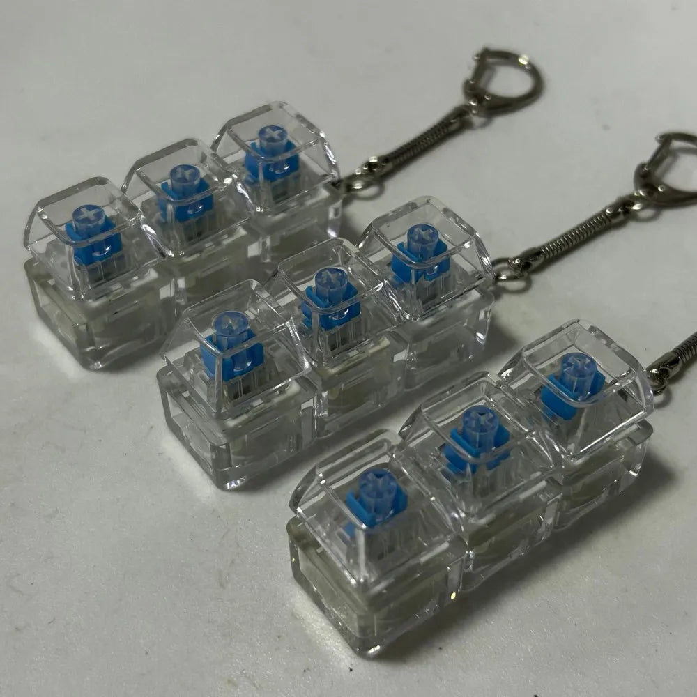 Finger Keyboard Keycap Fidget Keychain