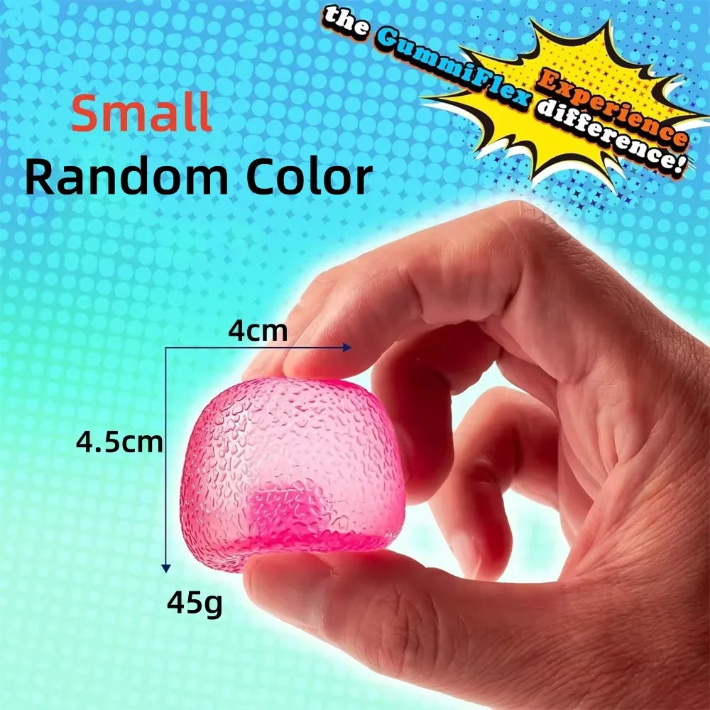 1PC Textured Squishy Squeeze Toy Malt Sugar Filled High Density Ice Squishy Stress Cube Sugar Balls Fidget Toys for Kids Adults
