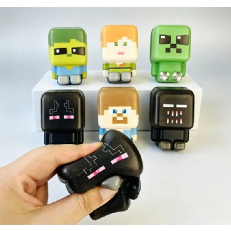New Model MC Stress Ball Pinch Music Toy Game Peripheral Figurine Stress Relieving Toys Game Related Toys Party Gifts