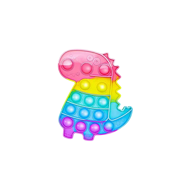 Rainbow Pop Push Bubble Fidget Toy – Single Pack