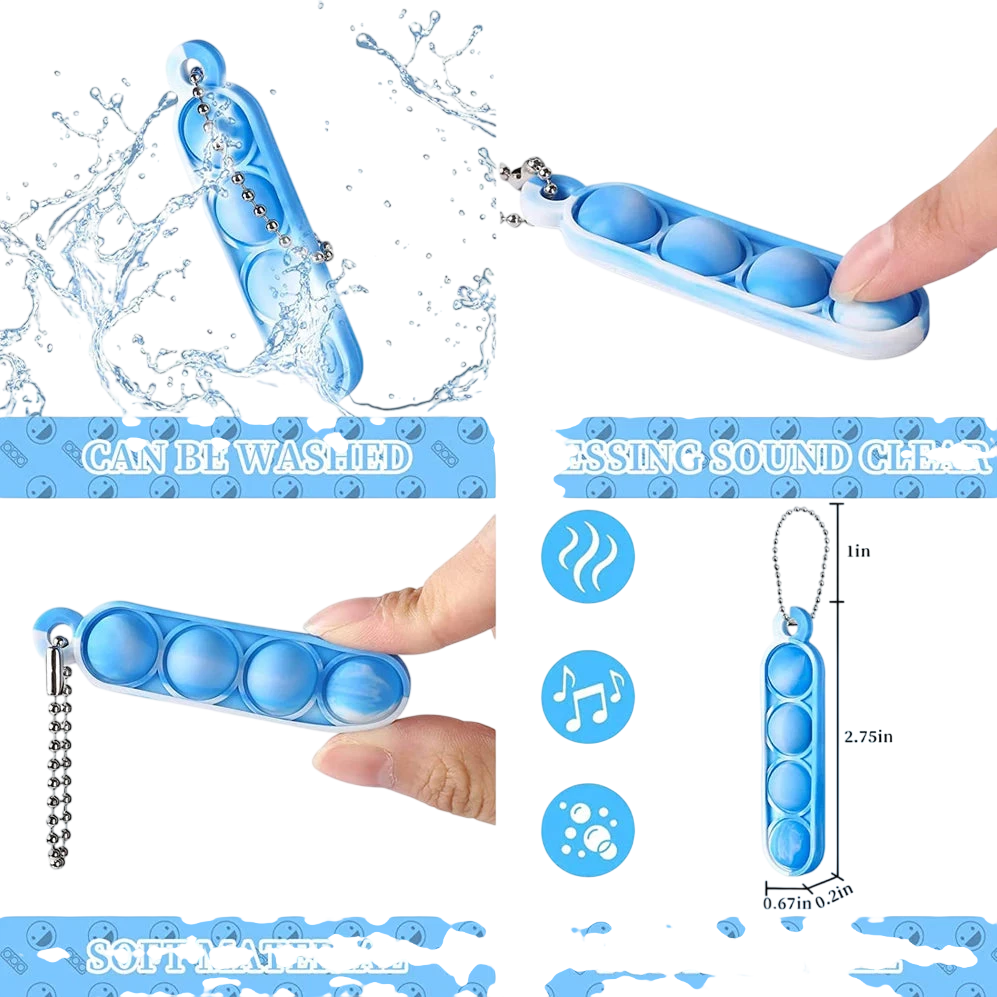 30-Pack Mini Pop Keychain Fidget Toys - photo 3