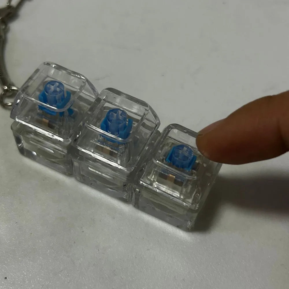 Finger Keyboard Keycap Fidget Keychain