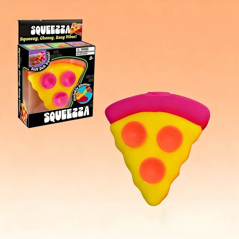 NeeDoh Pizza Sensory Fidget Toys Slow Rebound Anti-Anxiety ADHD Squishy Cube Squishy Squeeze Toys Holiday Gifts For Focus New