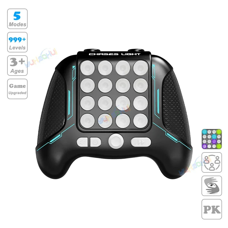 Upgraded Electronic Pop Light Quick Push Game Console Toys for Kids Adult Fidget Anti Stress Relief Toy Interactive Game Machine