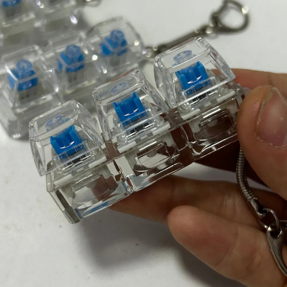 Finger Keyboard Keycap Fidget Keychain