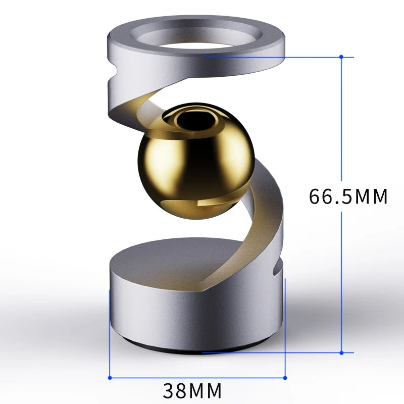 EDC Anti-Stress Gyroscope - Floating Metal Spinner with Magnetic Levitation, Unique Desk Toy Gift for Men & Women Fidget Toy