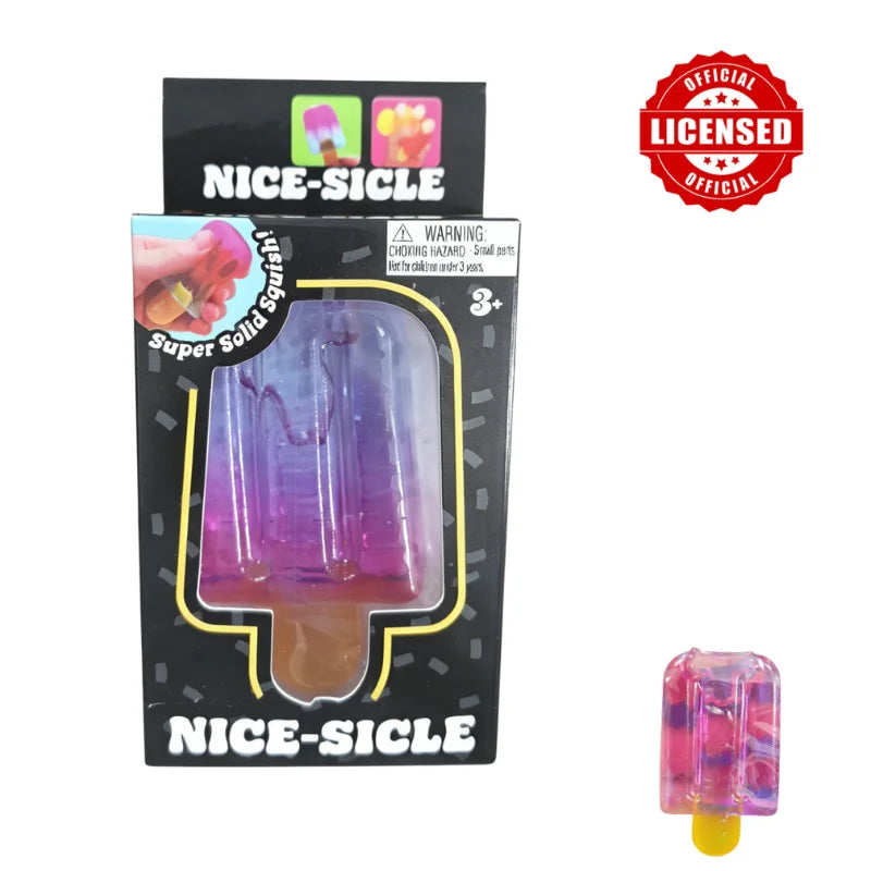 Schylling NeeDoh Ice Cream Cone & Nice Cube Squeeze Fidget Toy Surprise Stress Relief Desktop Ornament Party Gift