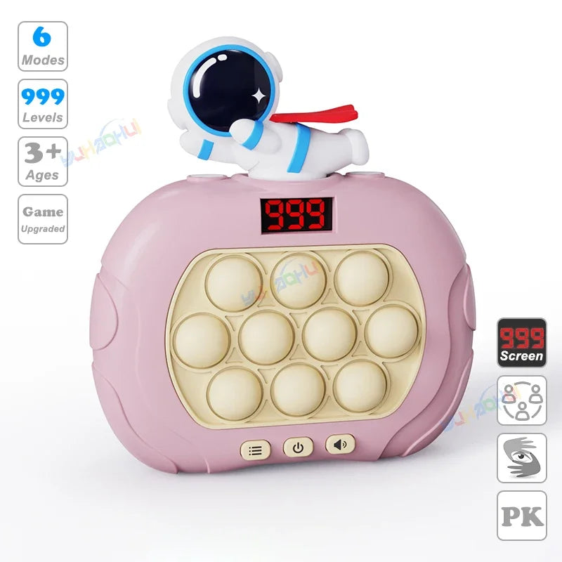 Upgraded Electronic Pop Light Quick Push Game Console Toys for Kids Adult Fidget Anti Stress Relief Toy Interactive Game Machine
