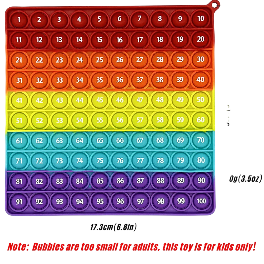 1-100 Numbers Popping Mat – Math Learning Toy - photo 2