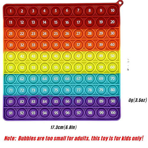1-100 Numbers Popping Mat – Math Learning Toy - photo 2
