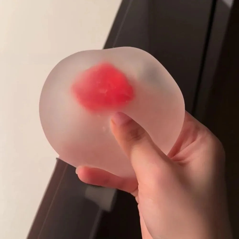 Squishy Strawberry Stress Ball  Soft Fidget Sensory Toy for ADHD Autism Slow Rebound Squeeze Toy for Adults Kids Christmas Gift