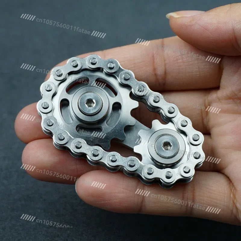 Premium Stainless Steel Finger Spinner Anti Anxiety Fidget Toy Smooth Spinning Stress Relief Gadget for Office Home