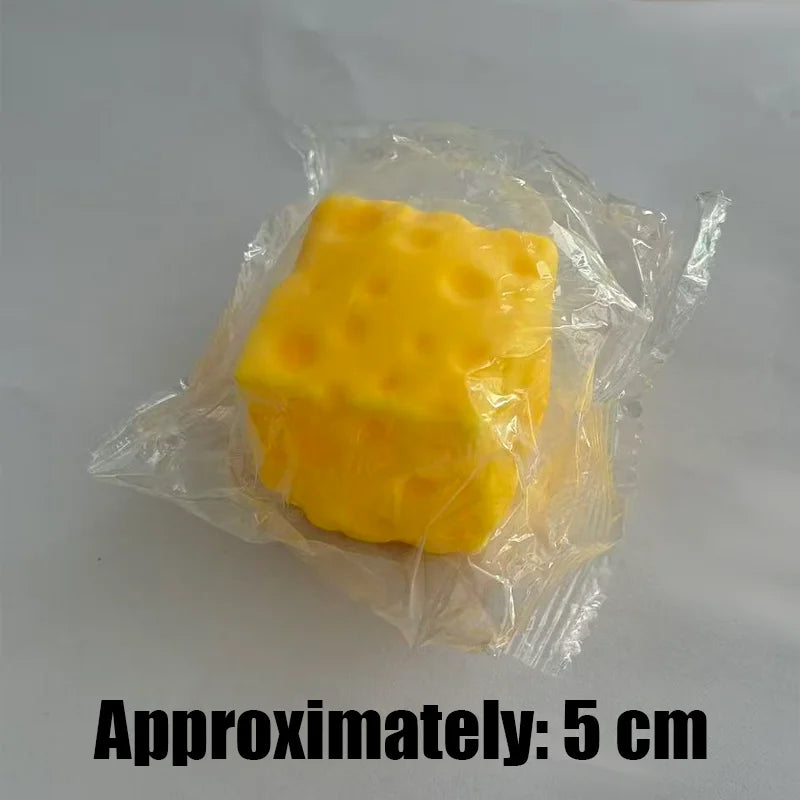 Needoh pizza Sensory Fidget Cube Stress Relief Squishy Cube Anti-Anxiety Squeeze Toy For Focus ADHD Population