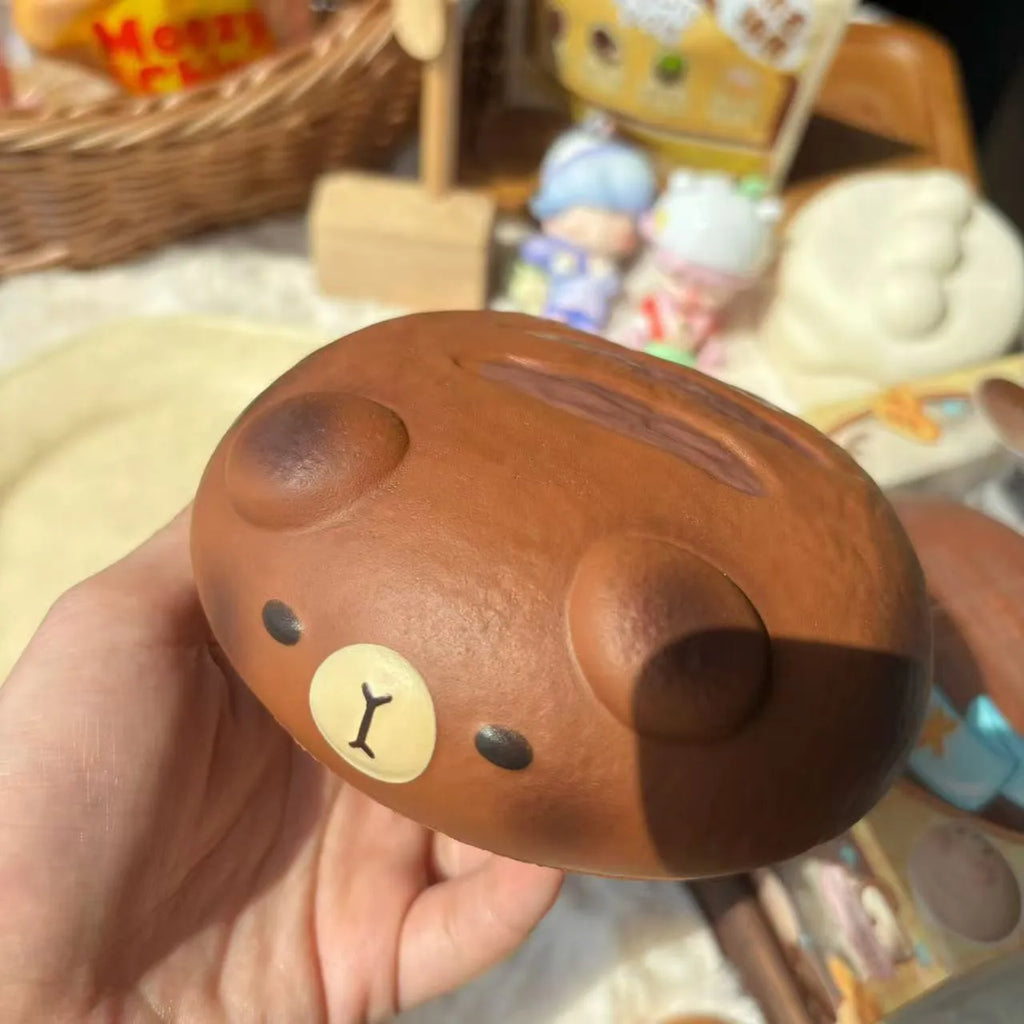 Original New Capybara Bread Squishy Toy Blind Box Slow Rising Soft Squeeze Stress Relief Fidget Toy Cute Healing Sensory Gift