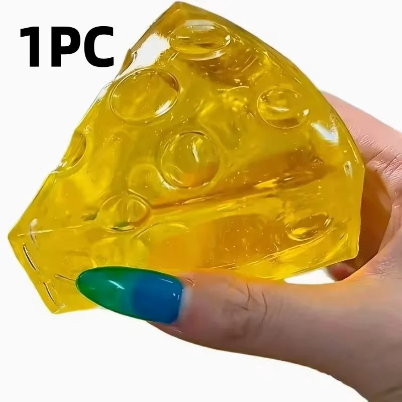 3A.Relieve Stress Squishy Honey Cheese Square Fidgets Toys Super Soft Mochi Cheese Squeeze Toy Funny Anti.stress Sensory Toy - photo 8