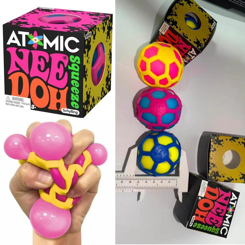 In Stock Schylling Needoh /;Squishies Atomic Stress Relief., Ball Toys Soft Stress Relief Toy ;Cute Relaxing Squeeze Sensory Toy