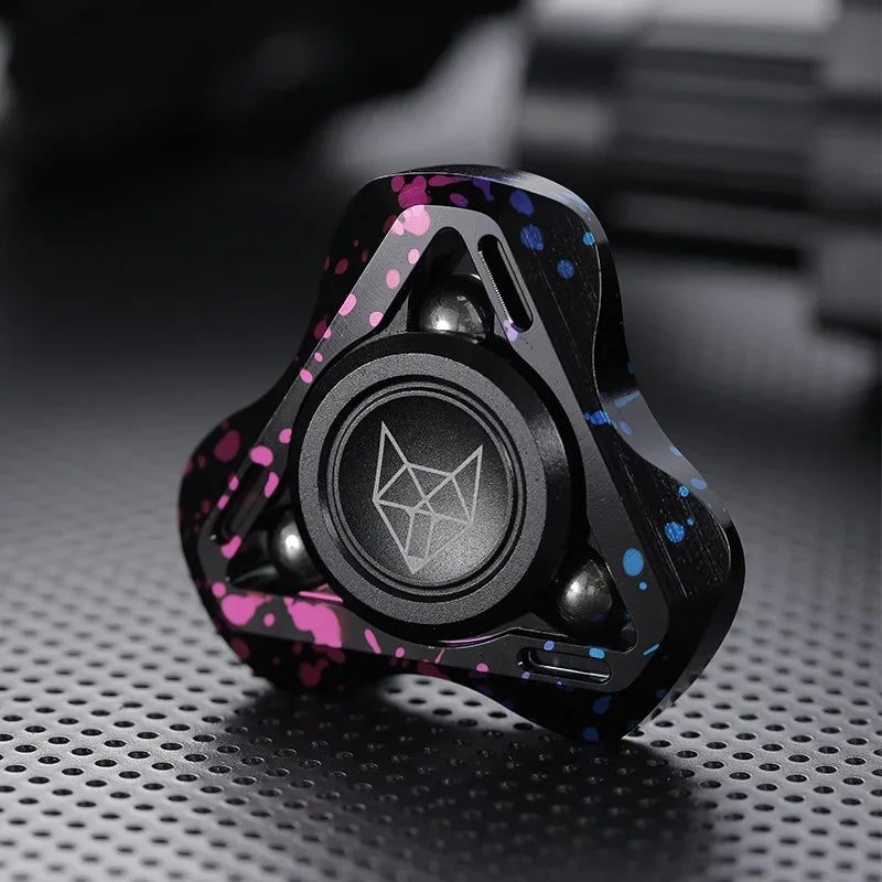 New Fox Stainless Steel Metal Fidget Spinner Adult EDC Antistress Hand Spinner Office Toy Autism Stress Relief Toys