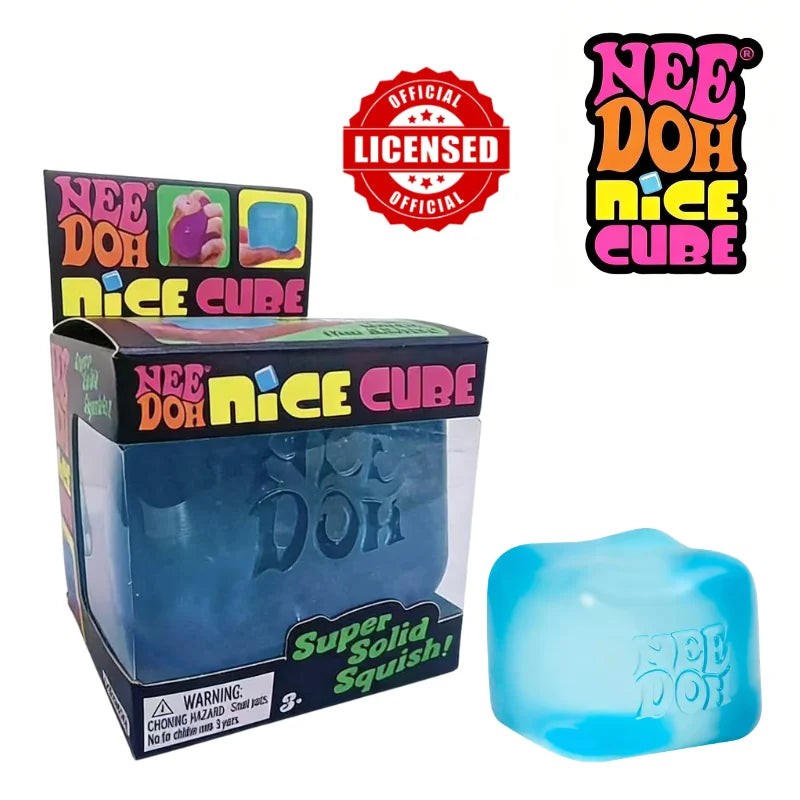 Schylling NeeDoh Ice Cream Cone & Nice Cube Squeeze Fidget Toy Surprise Stress Relief Desktop Ornament Party Gift